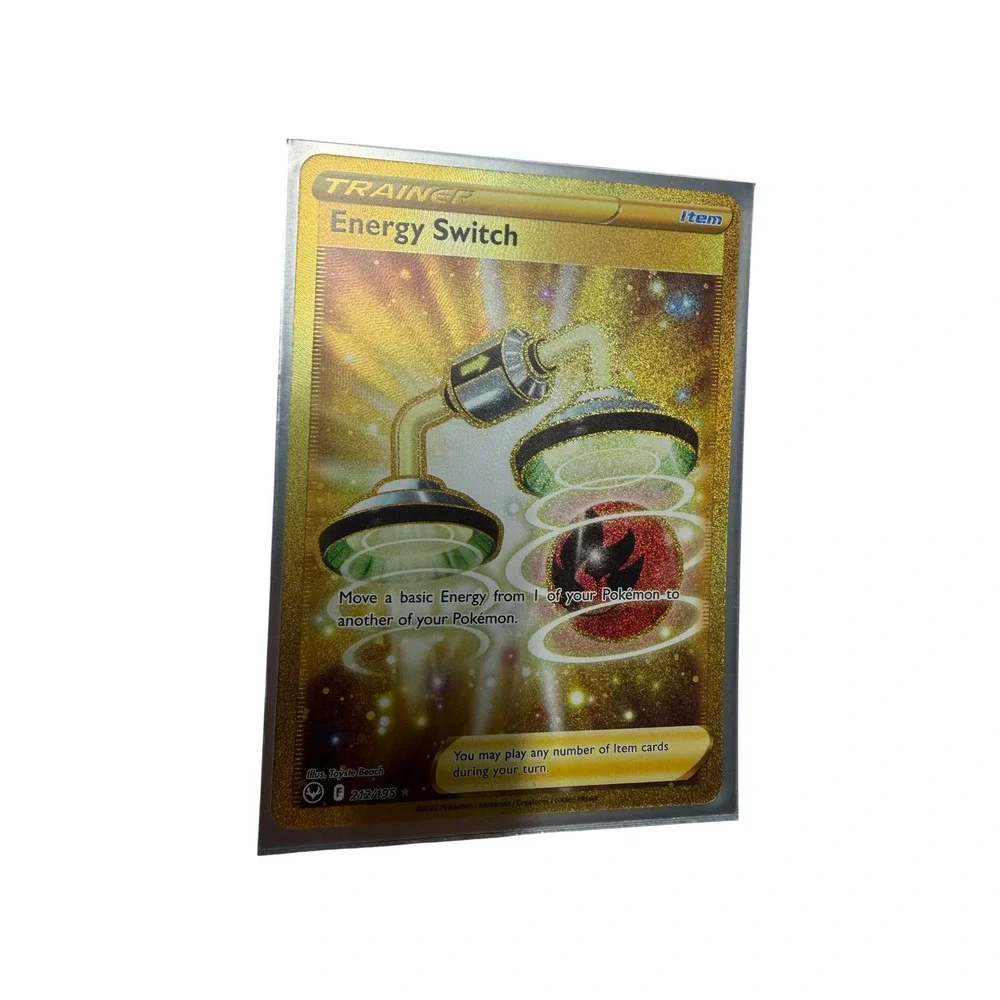 Pokemon Energy Switch 212/195 Silver Tempest Gold Secret Rare Trainer Card TCG